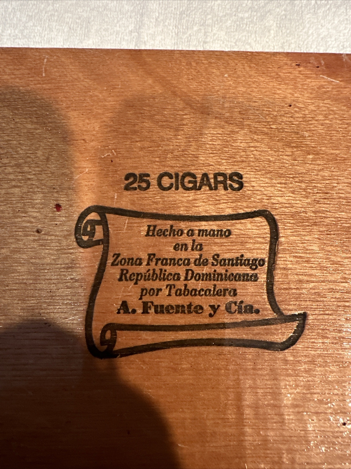Arturo Fuente Wooden Empty Cigar Box Cuban Corona Empty
