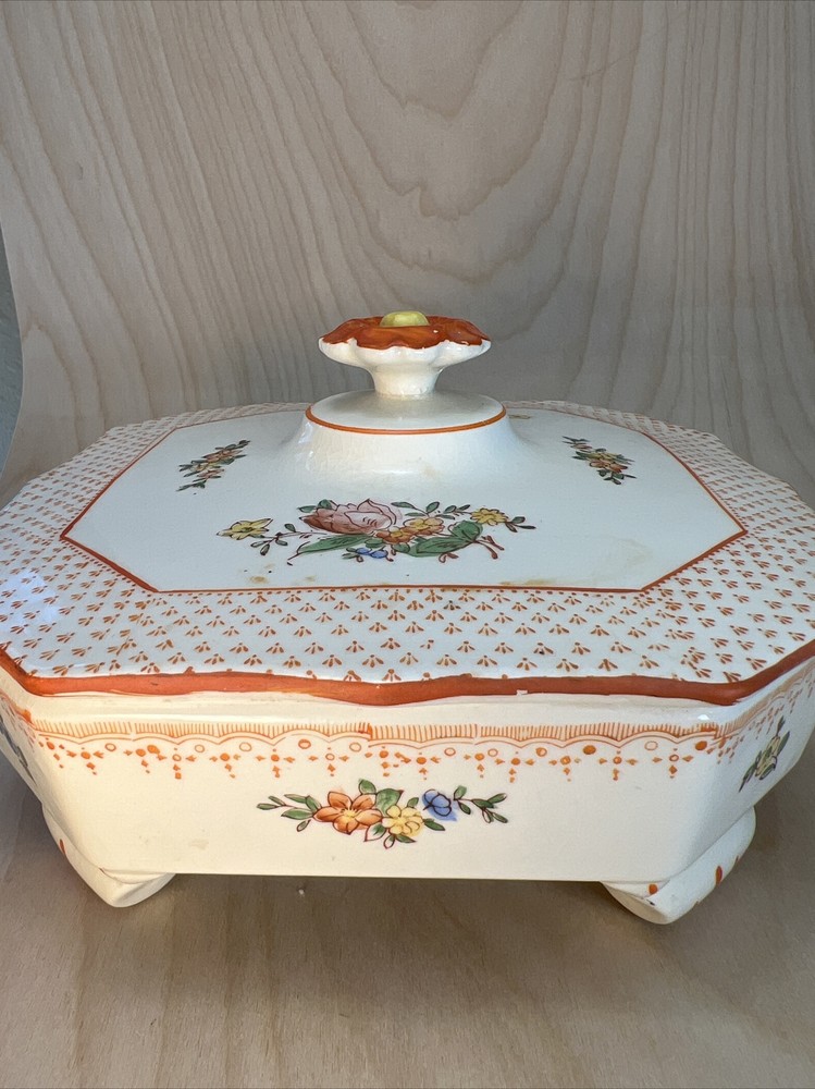 Chintz Divided Covered Dish Japan