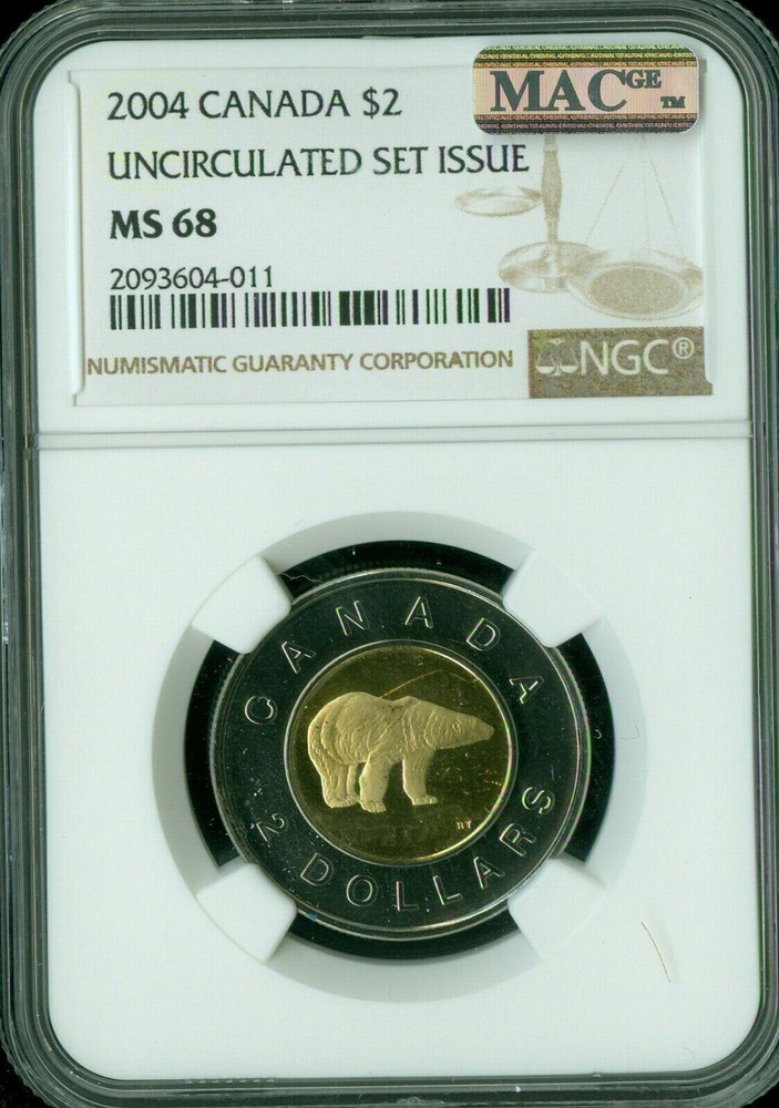 2004 CANADA  MAC FINEST GRADED SPOTLESS *