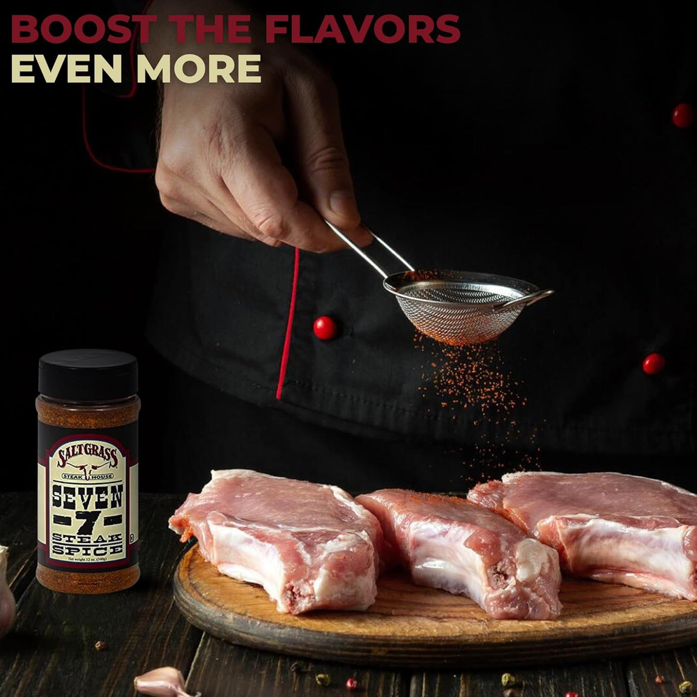 Seven -7- Steak Spice, 12 Ounces