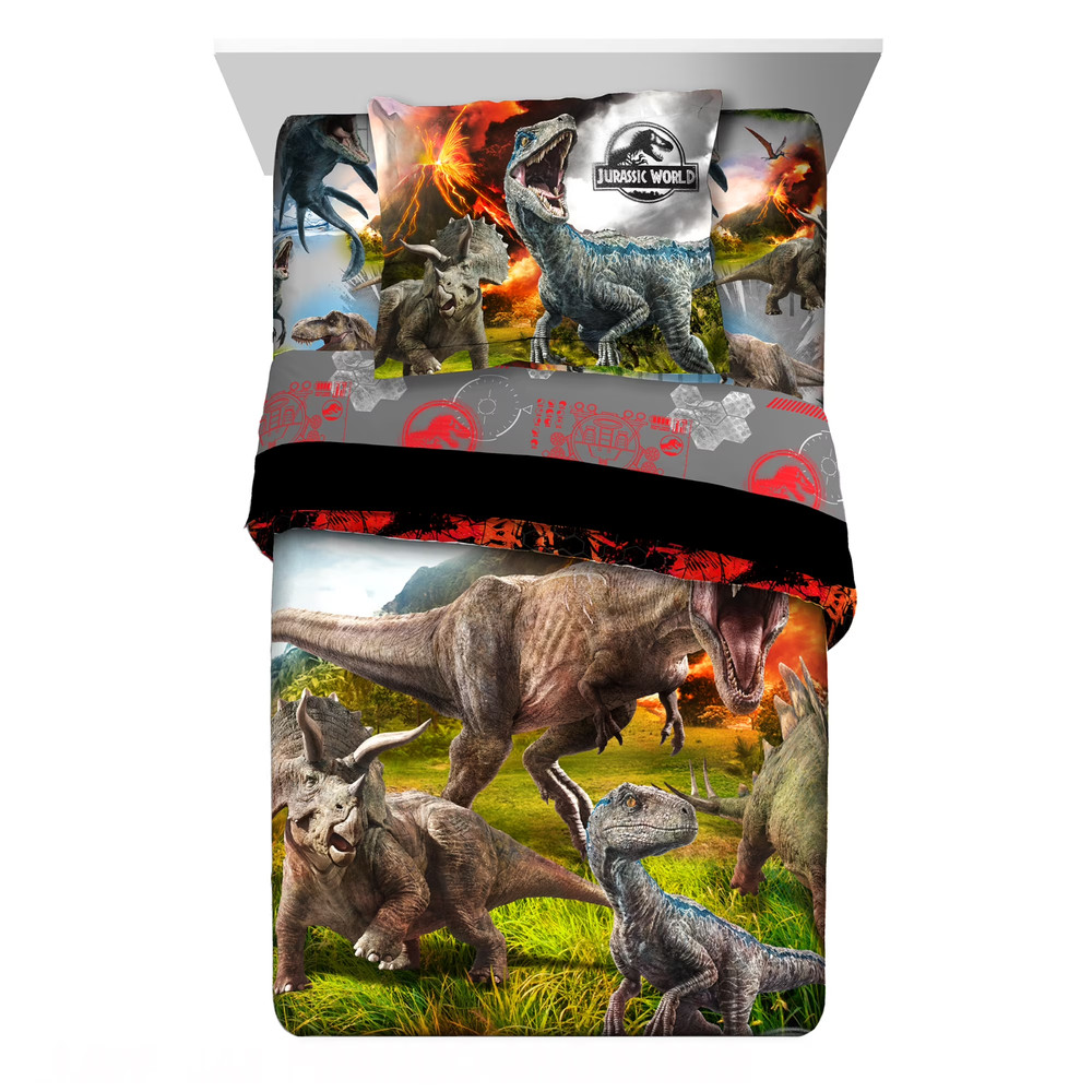 Jurassic World 2 "Eruption" Microfiber 2pc Twin/Full Comforter