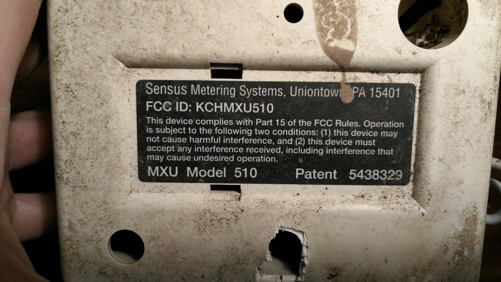 Sensus RadioRead MXU 510 Non-Pit Set Module