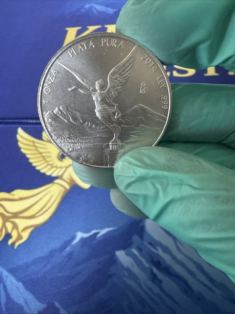 Toned 2014 1oz Mexico Silver Libertad