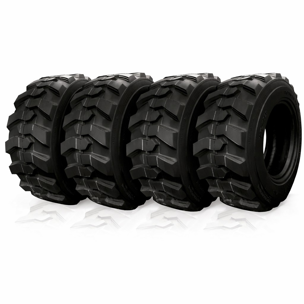 4 12-16.5 14PR Skid Steer Tires HAFLINGER TRAC-KING Heavy Duty TL 12x16.5/12165