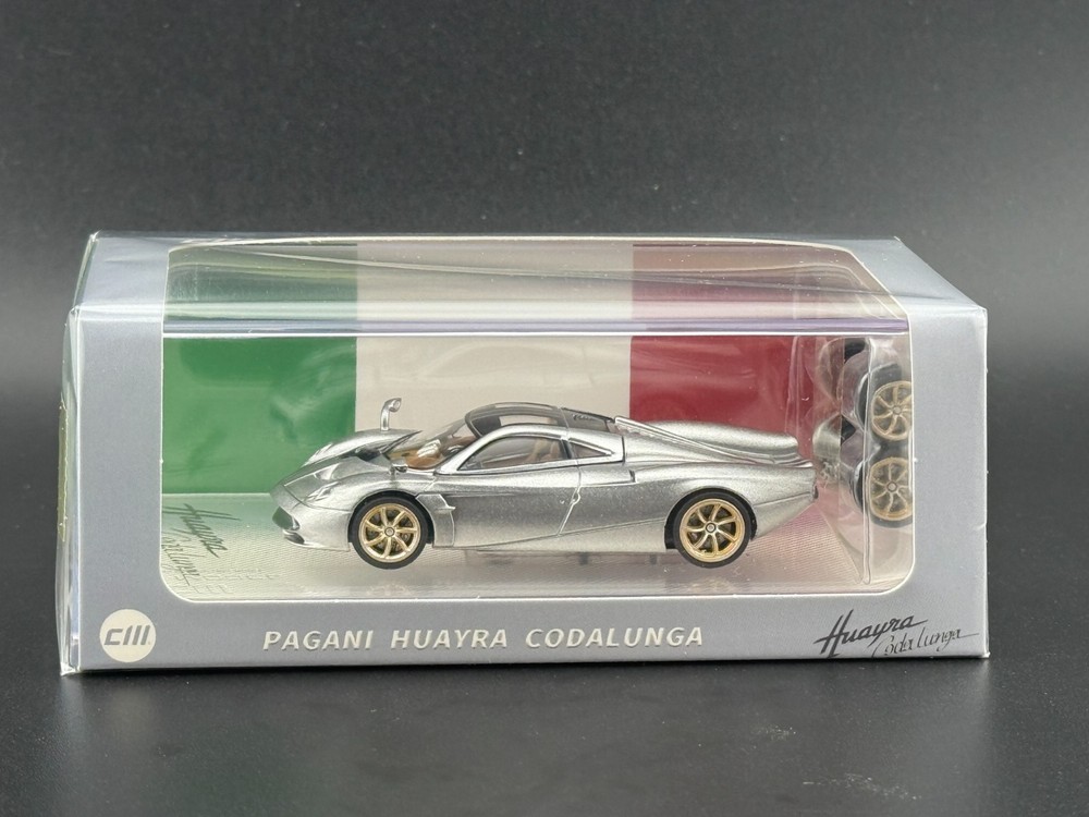 CM Model Pagani Codalunga Silver - Limited Edition 1/64