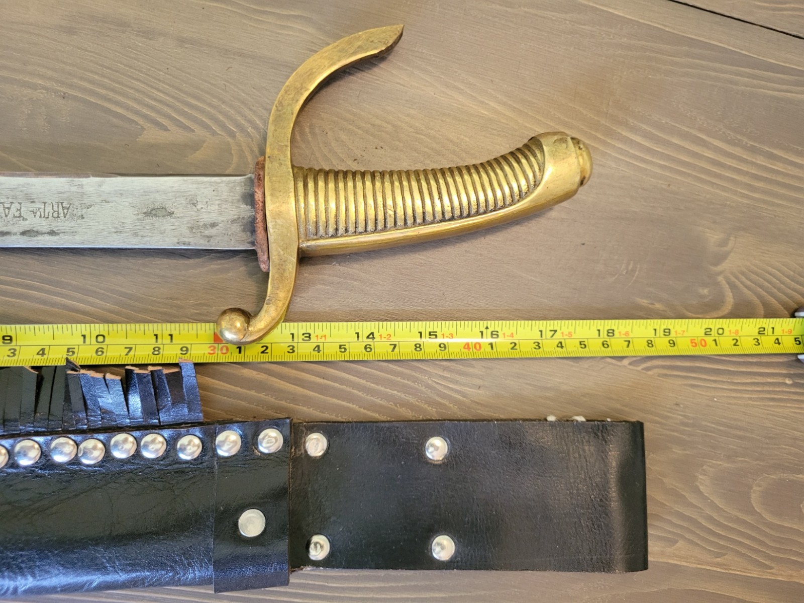 Modified WWI Era Spanish Sword/Saber dated 1900 With Custom Sheath!
