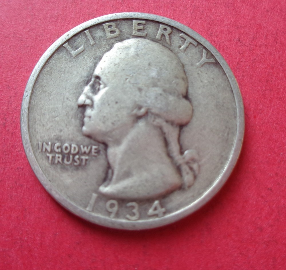 1934  WASHINGTON QUARTER