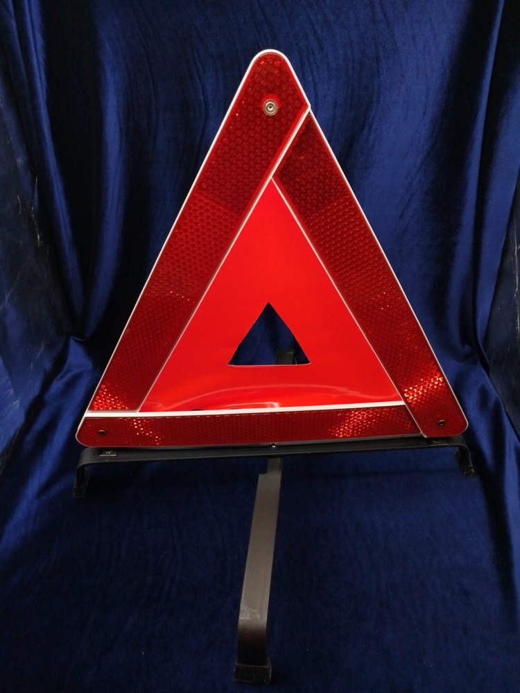 Emergency Warning Triangle Foldable Reflective Car Breakdown Hazard Sign Red