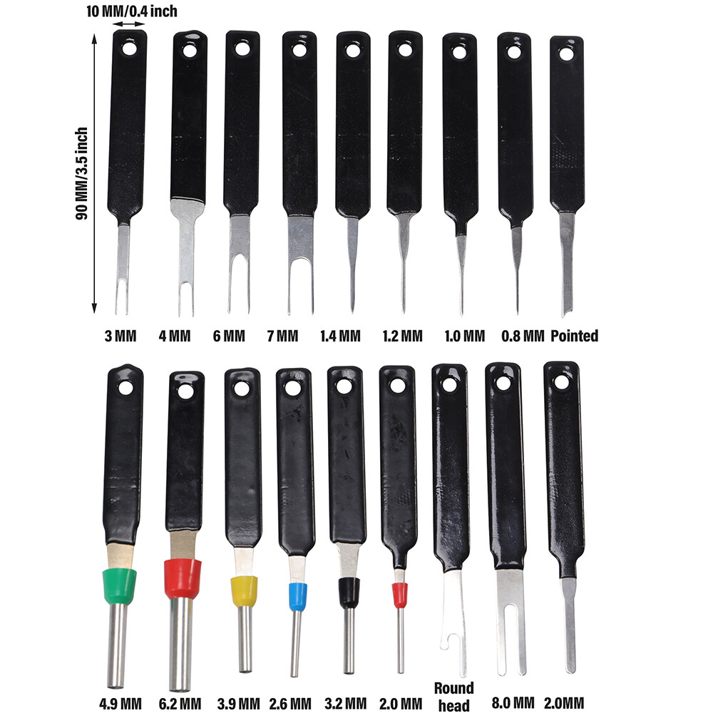 18PCS Car Terminal Removal Tool Kit Wire connector Pin Release Extractor Puller