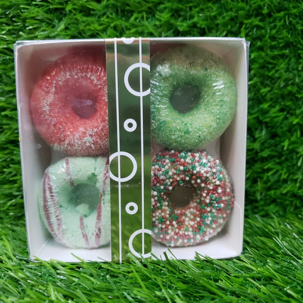 Fizz & Bubble, Holiday Donuts, - 4 pack