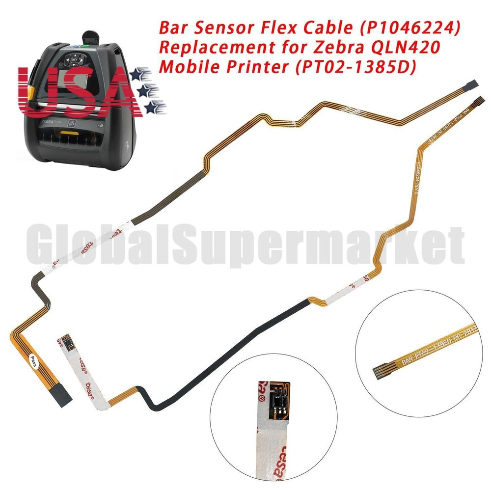 US SHIP P1046224 Bar Sensor Flex Cable Replace for Zebra QLN420 Mobile Printer