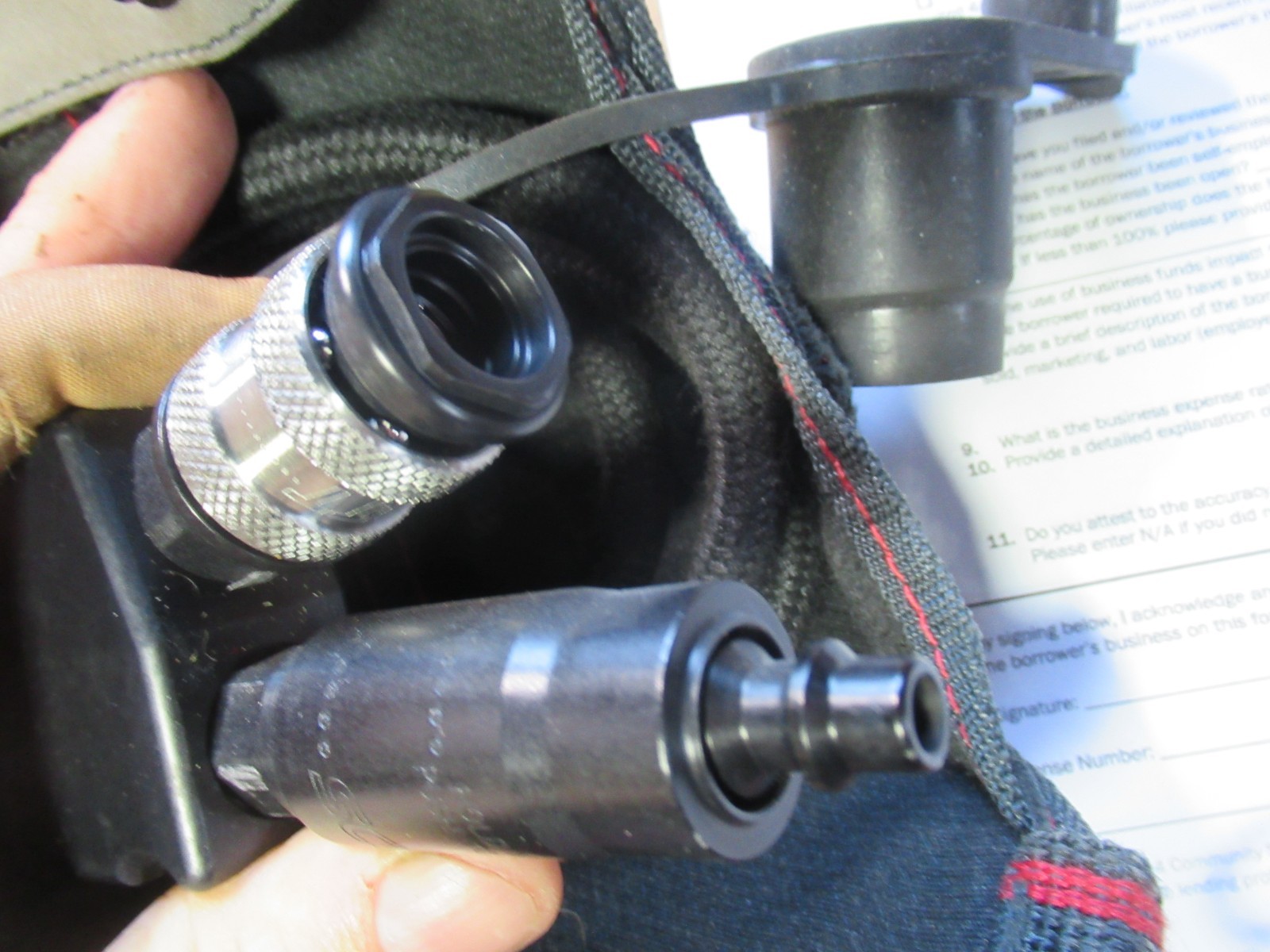 Scott SCBA DUAL EBSS Buddy Breather AP-50 AP-75 With Pouch UMBILLICAL