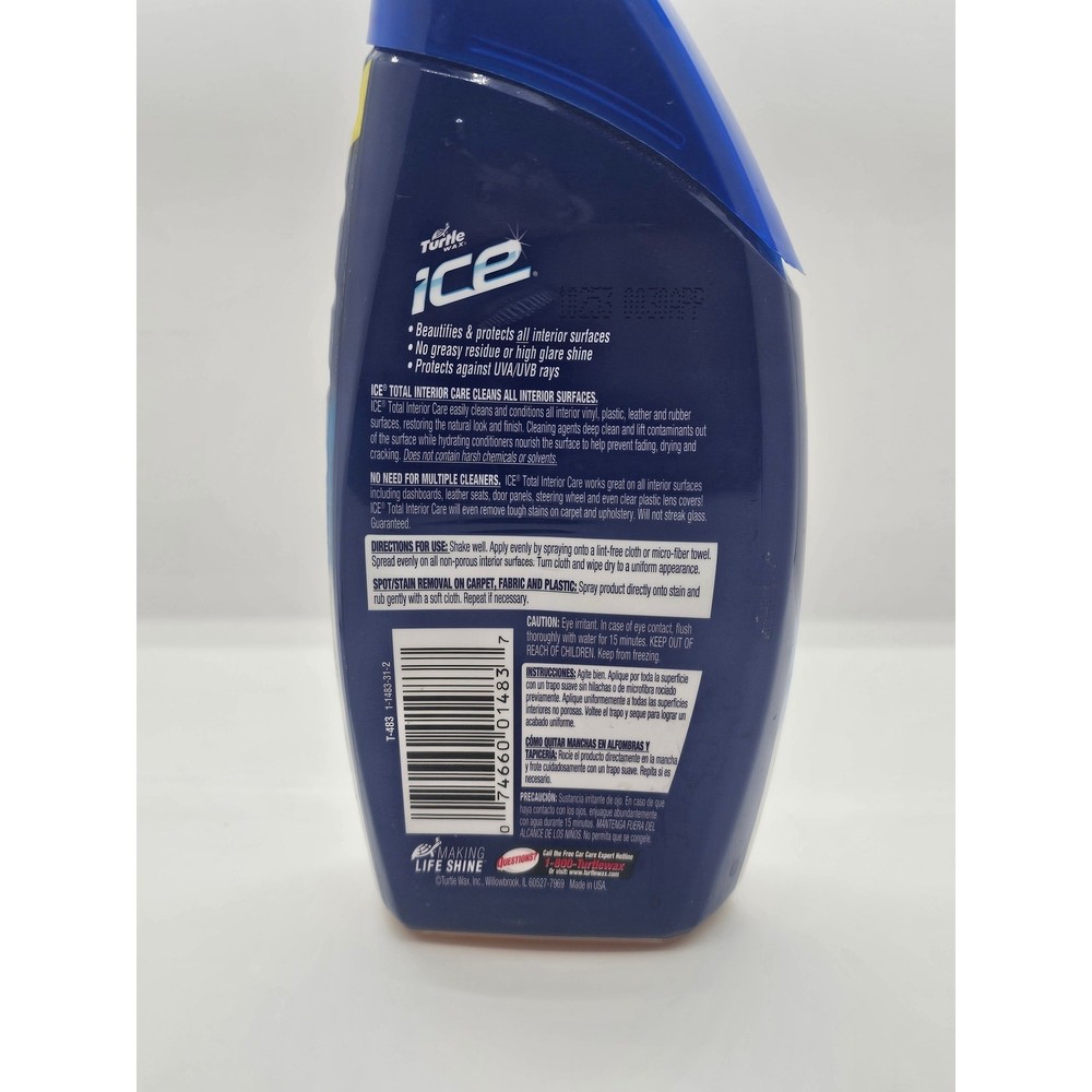 USED Turtle Wax Ice Total Interior Care