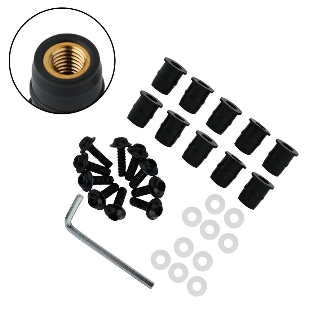 M5 Motorcycle Windscreen Windshield Fairing Screen Nut Bolt Screw Strength