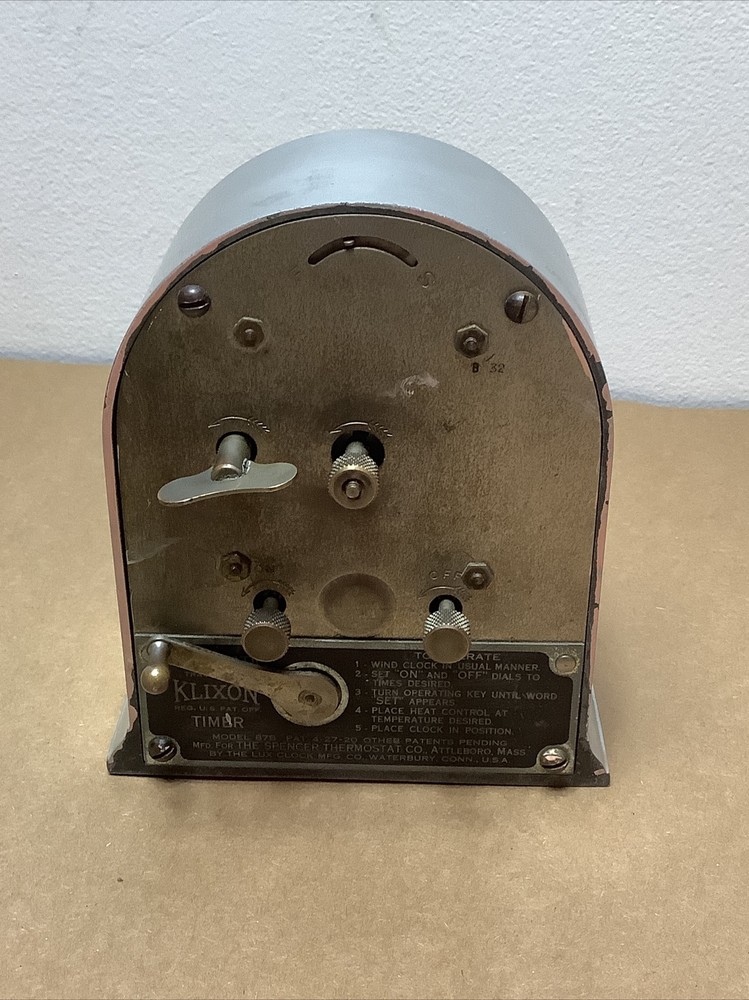 Antique 1920 Klixon Automatic Oven Timer