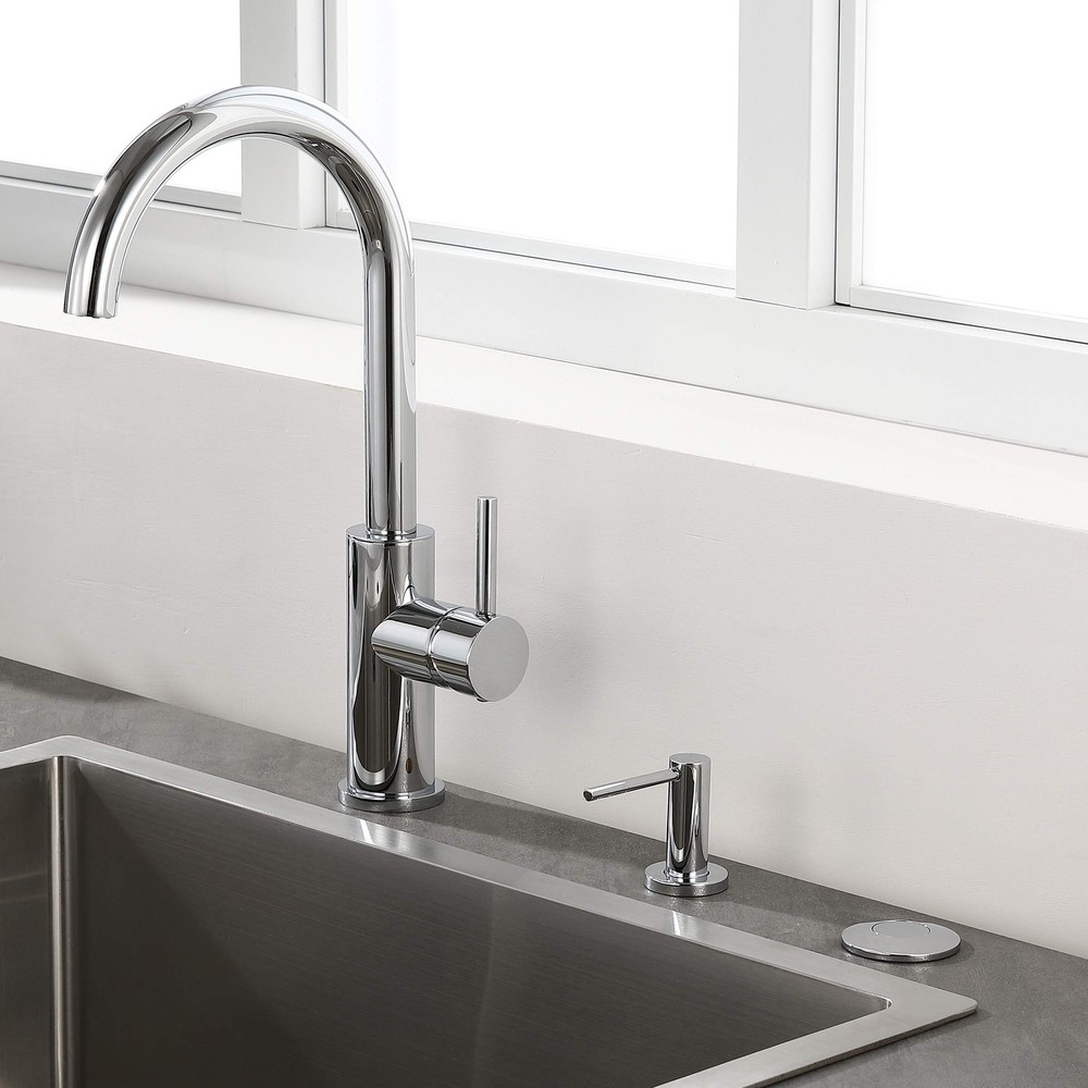 All-Brass Air Switch Button Round Chrome for Sink Top Garbage Disposal