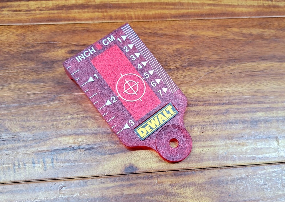 DEWALT GENUINE DE0730R RED LASER TARGET CARD