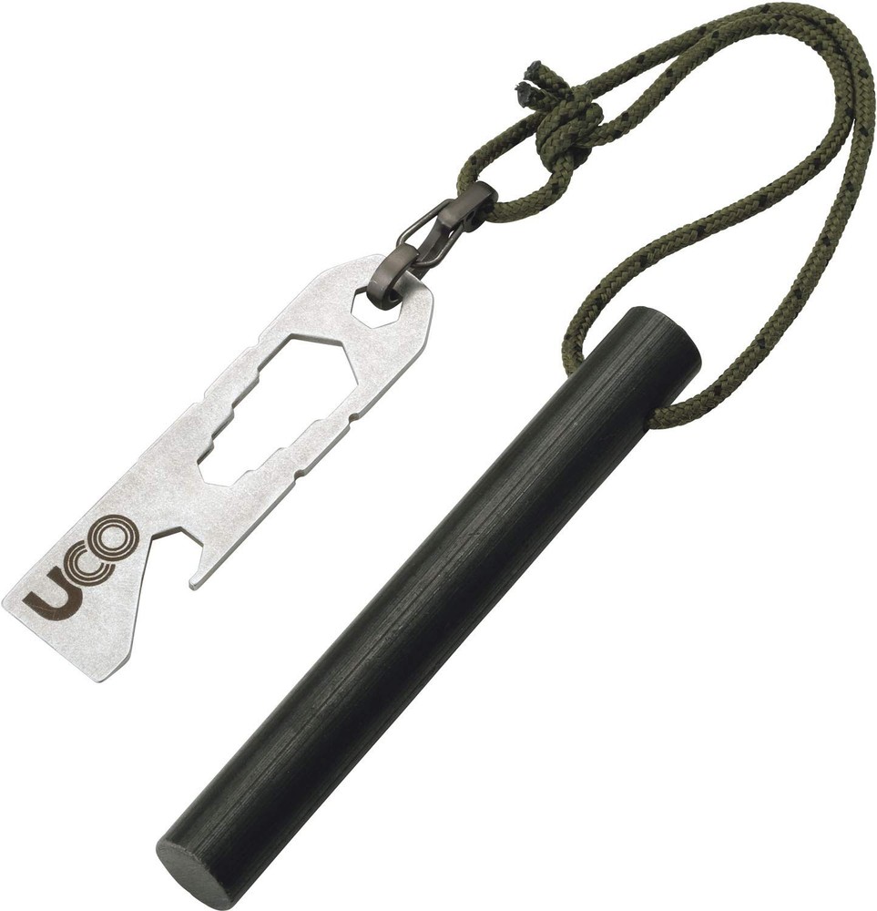 Titan Fire Striker Ferro Rod Fire Starting Survival Tool with Tether and Mult...