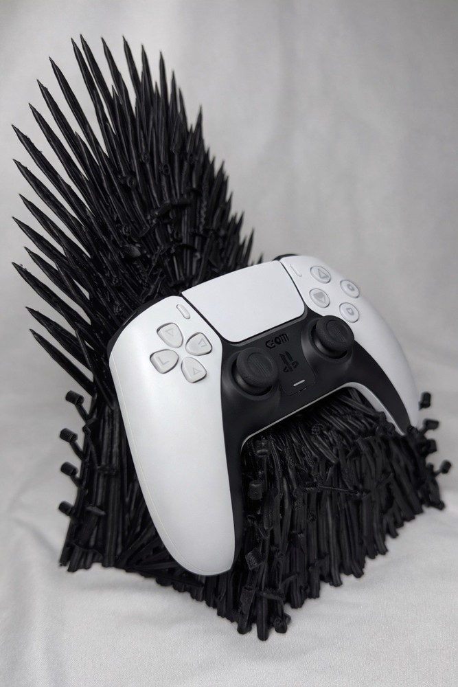 Black Iron Throne Controller Stand for Xbox Series X & PlayStation 5 Controllers