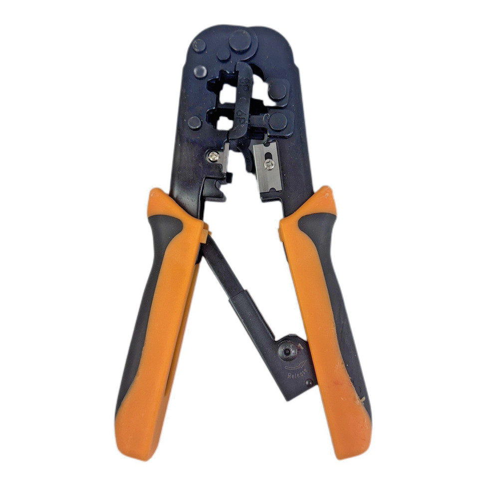 Network Tool Lot – Crimper, Punch Down, Scissors, Cable Stripper – Good Cond