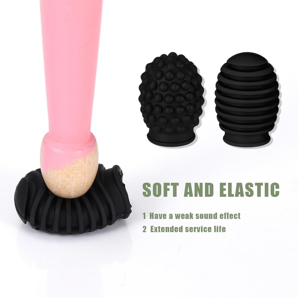 Durable Silicone Drumstick Silent Tips - Perfect for Discreet Practice Anywhere!