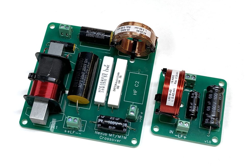 Single Crossover PCB set for the Nexus MT DIY speaker design - PCB Kit