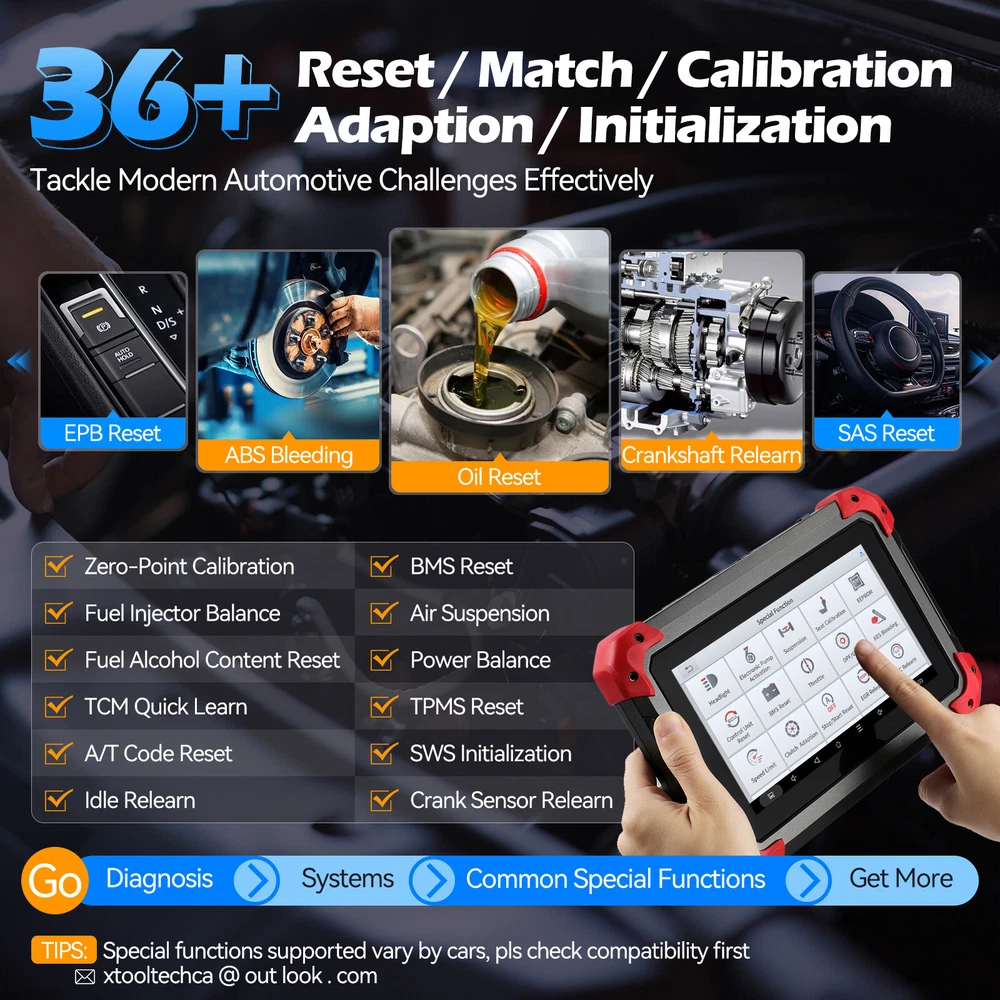 XTOOL D7 OBD2 Automotive Bidirectional Scanner Full Diagnostic Tool 36+Services