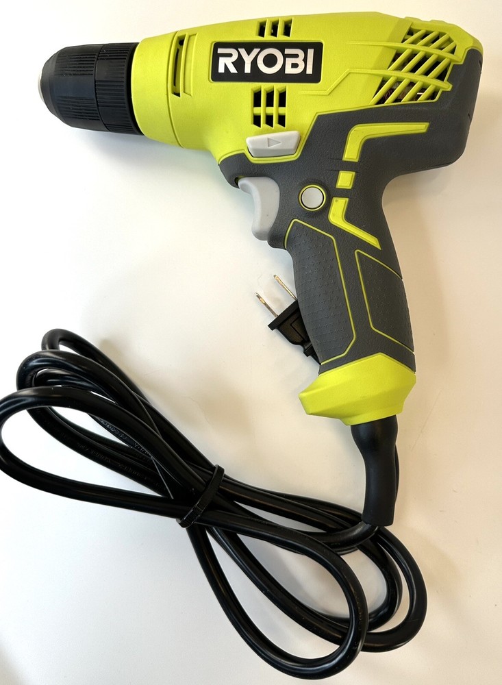 Ryobi 3/8 in Variable Speed Compact Drill Driver Corded With Bag Model D43