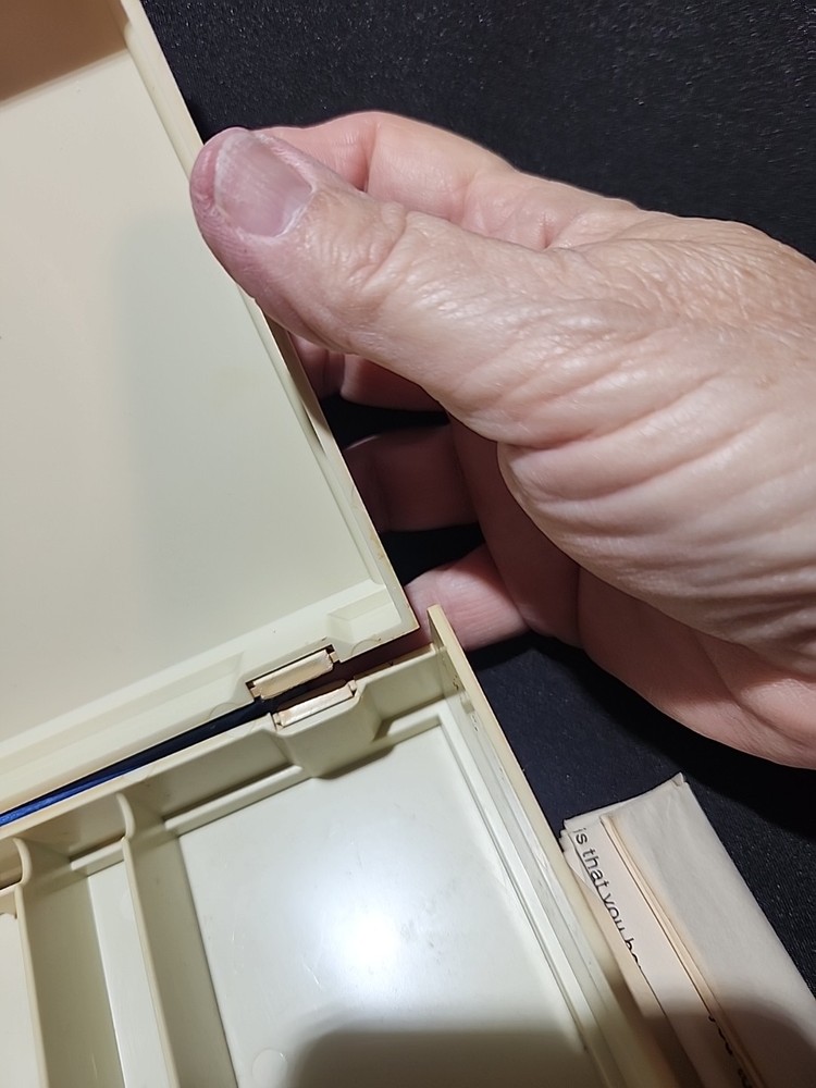 Vtg Singer Sewing Machine Accessories And Plastic Box