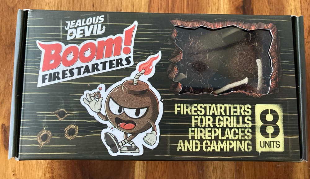 Jealous Devil Boom! Firestarters For Grills/Fireplaces/Camping 8 Pack Set