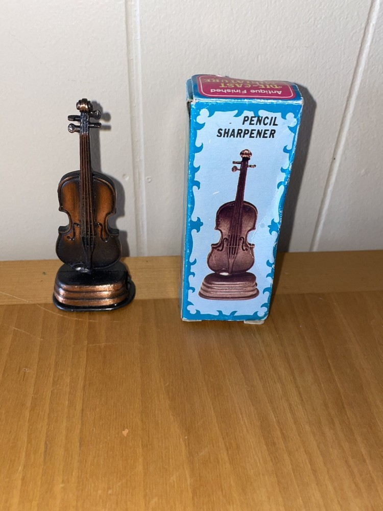 Diecast Bronze Pencil Sharpener Cello
