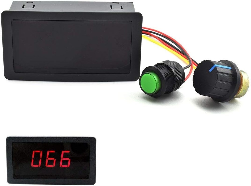 Stepless Speed Control 8A Motor Controller with LED Display - 6V-30V Range