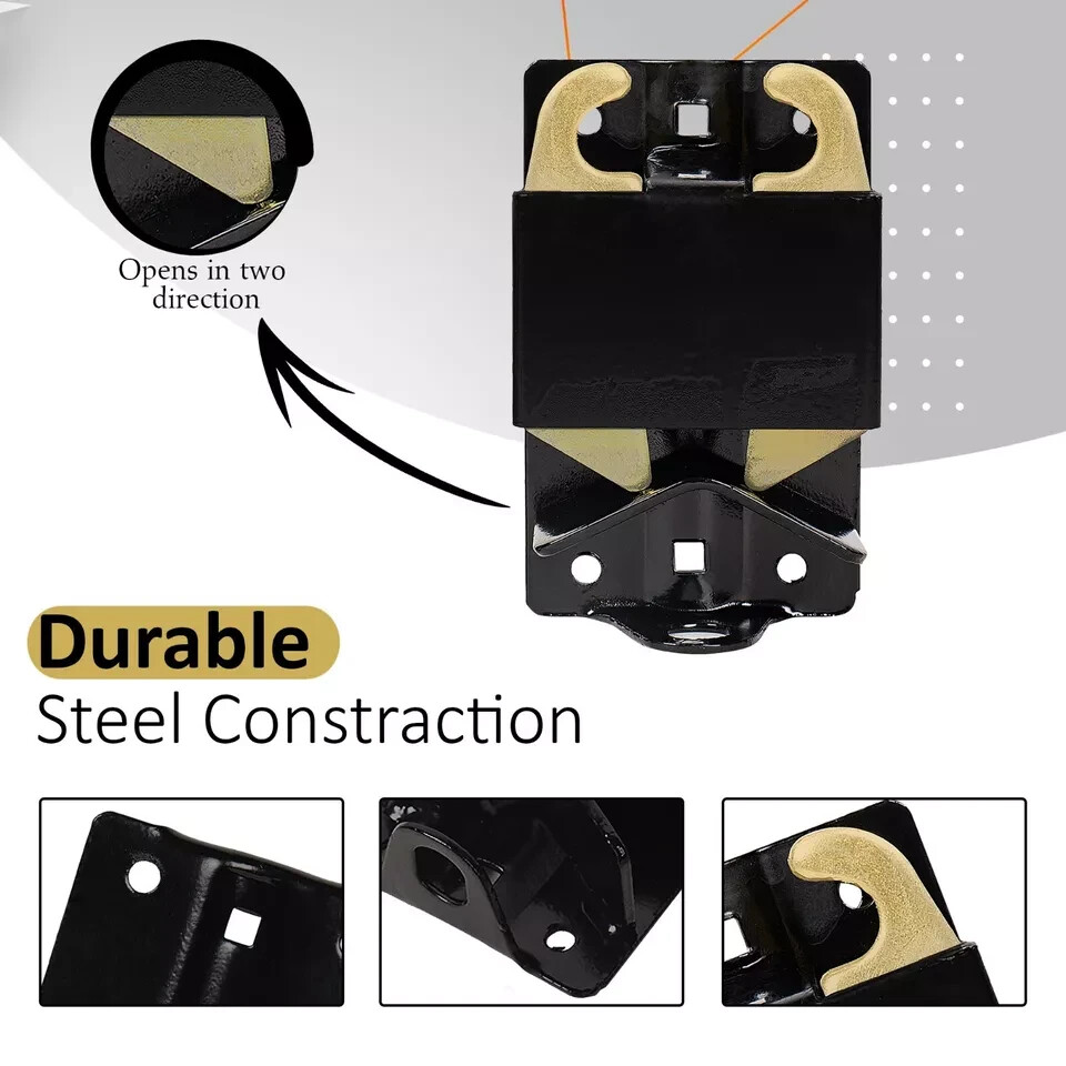 2PK Livestock Lockable Tube Gate Latch for Farm, Fence, Ranch – 2-Way Swinging