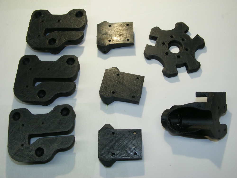 KOSSEL PLASTIC SET EFFECTOR ROLLER SLIDER CARRIAGES SENSOR MOUNT 3D USA