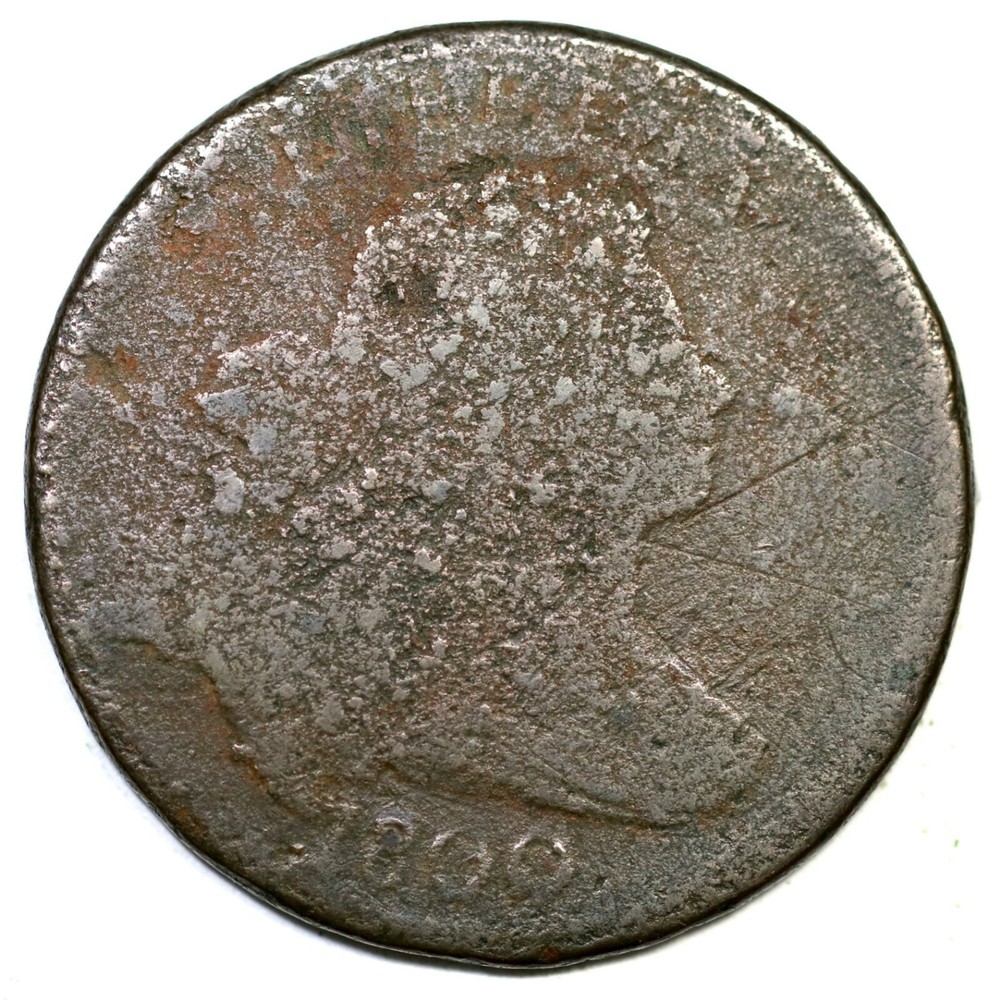 1800 S-202 Draped Bust Large Cent Coin 1c