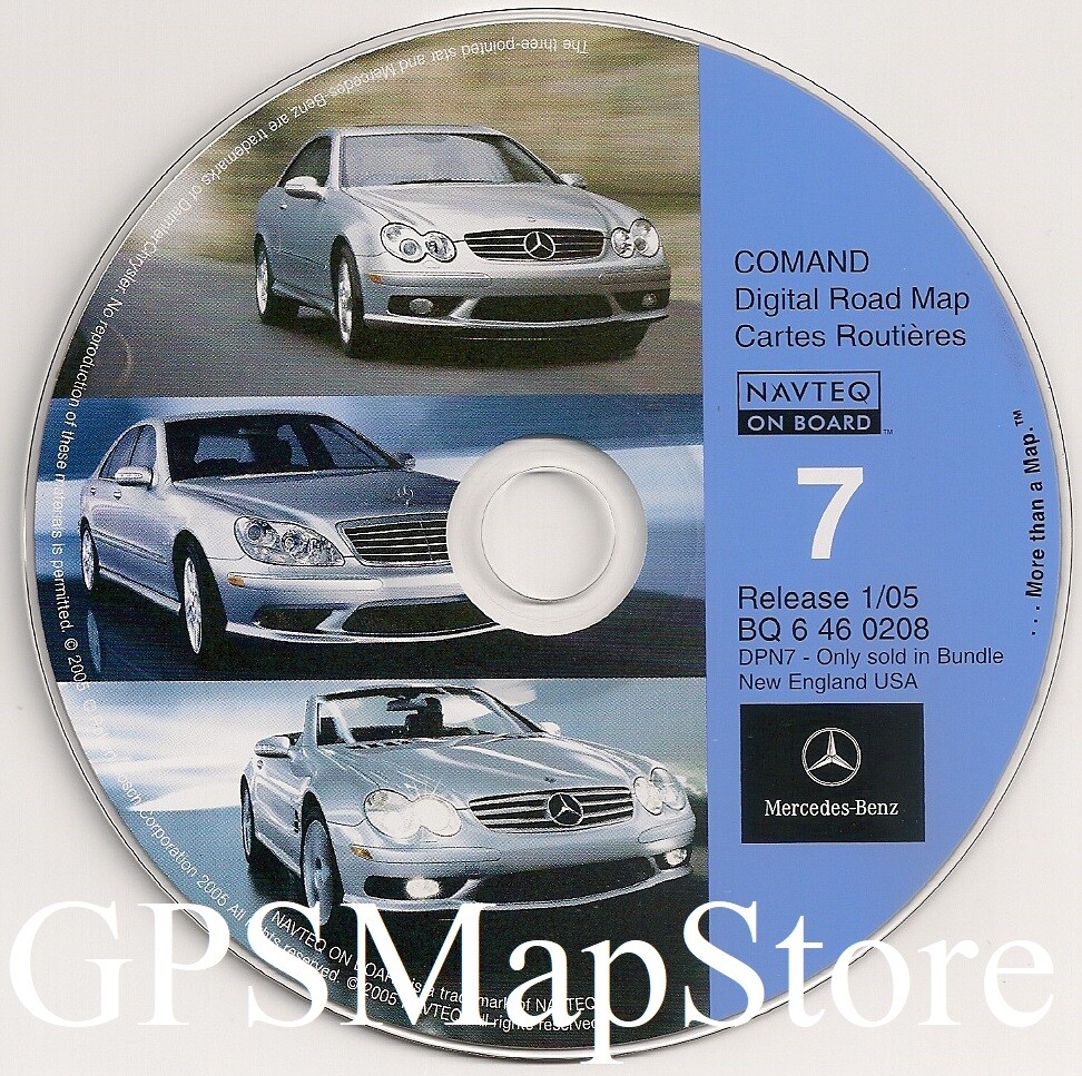 2000 2001 2002 Mercedes Benz E-Class E55 E430 E320 Navigation CD # 7 New England