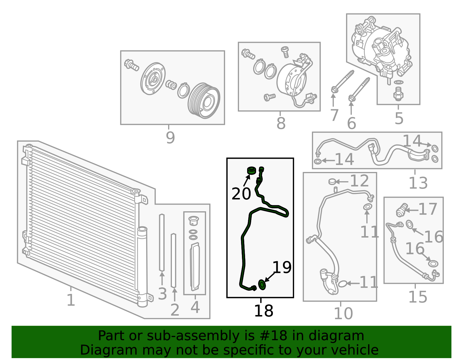 Genuine Honda AC Line 80341-TBA-A01