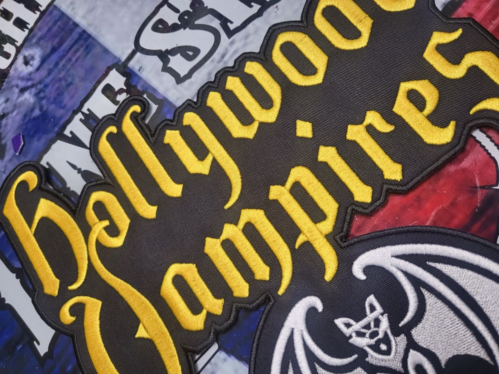 HUGE EMBROIDERED HOLLYWOOD VAMPIRES JACKET BACK PATCH (Made To Order)
