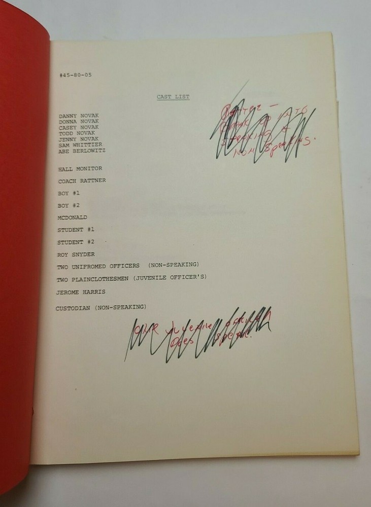 AMERICAN DREAM / Brian Cassidy 1981 TV Script, George Barrow "Crossing Patterns"