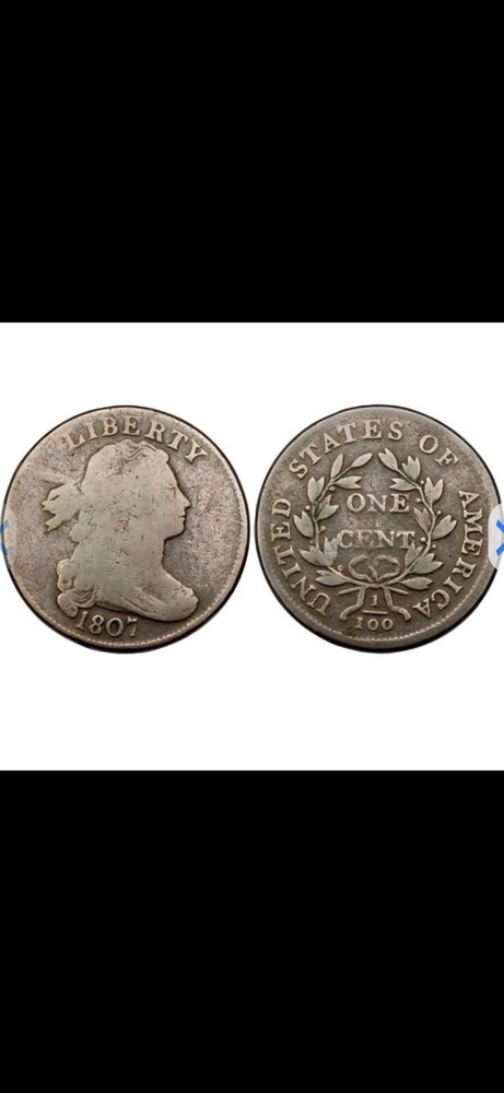 1807 Large Cent Comet Obverse var3