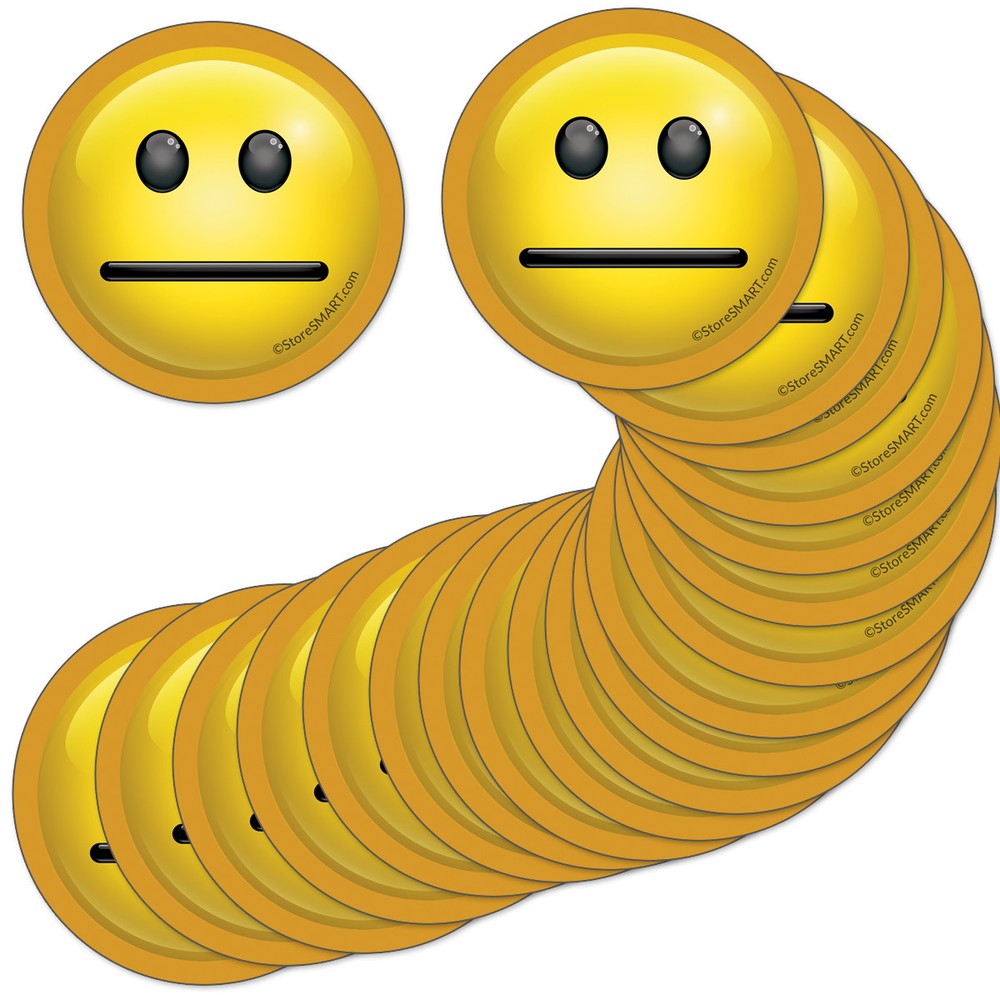 StoreSMART - 2" Mood Magnets for Status Visualization - 10-Pack - FACE2-_-10