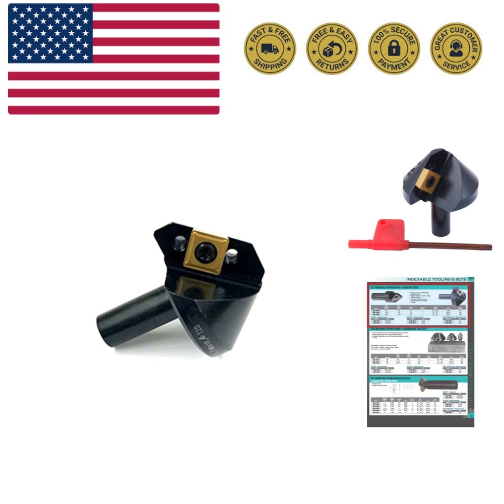 1/2-1-3/4 Inch Indexable Countersink & Chamfer Tool, 82 Degree