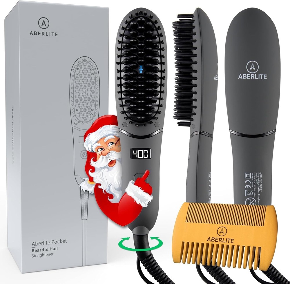 Portable Beard Straightening Comb with Ionic Technology for Effortless Styling