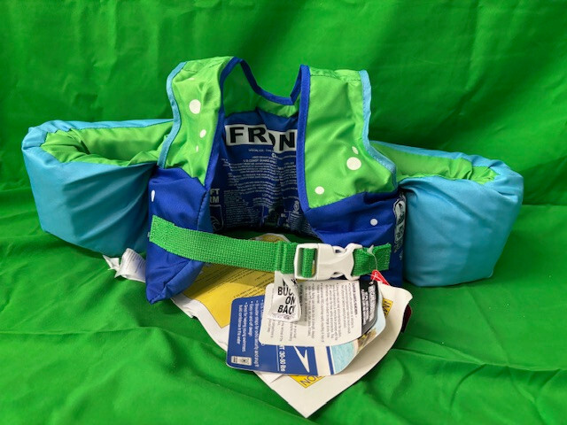 Speedo Safe Splasher Personal Flotation Device GREEN/BLUE NWT