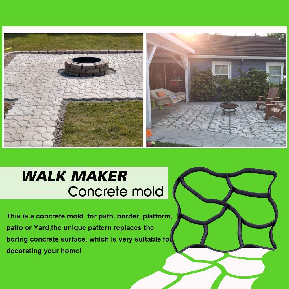 Oversized Walk Maker Mold Reusable Concrete Stepping Stone Paver DIY Tool