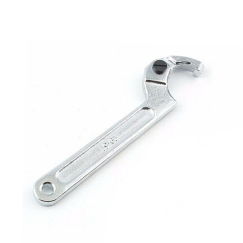 Adjustable Hook Wrench C Spanner Tool 19mm–51mm For Motorcycle Spring Bearing