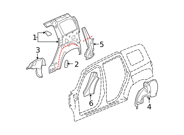 Genuine GM Outer Wheelhouse 15289182