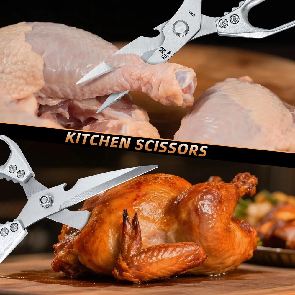 Ethyxe Kitchen Scissors All Purpose - Heavy Duty Poultry Shears, Ultra Sharp ...