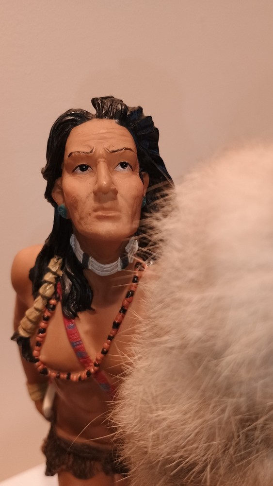 Vintage Native American Resin Statue