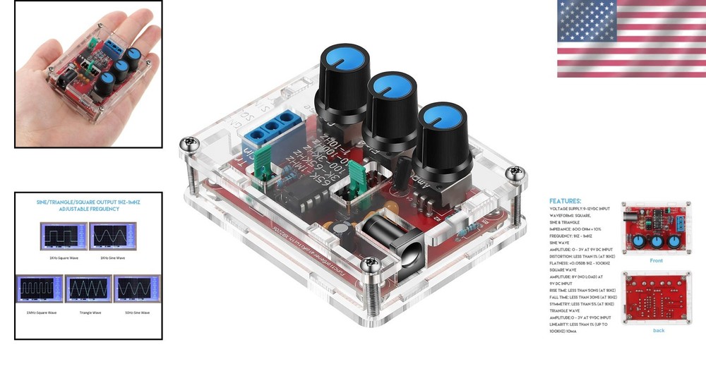Versatile XR2206 Function Generator - Compact Kit with Adjustable Signal Output
